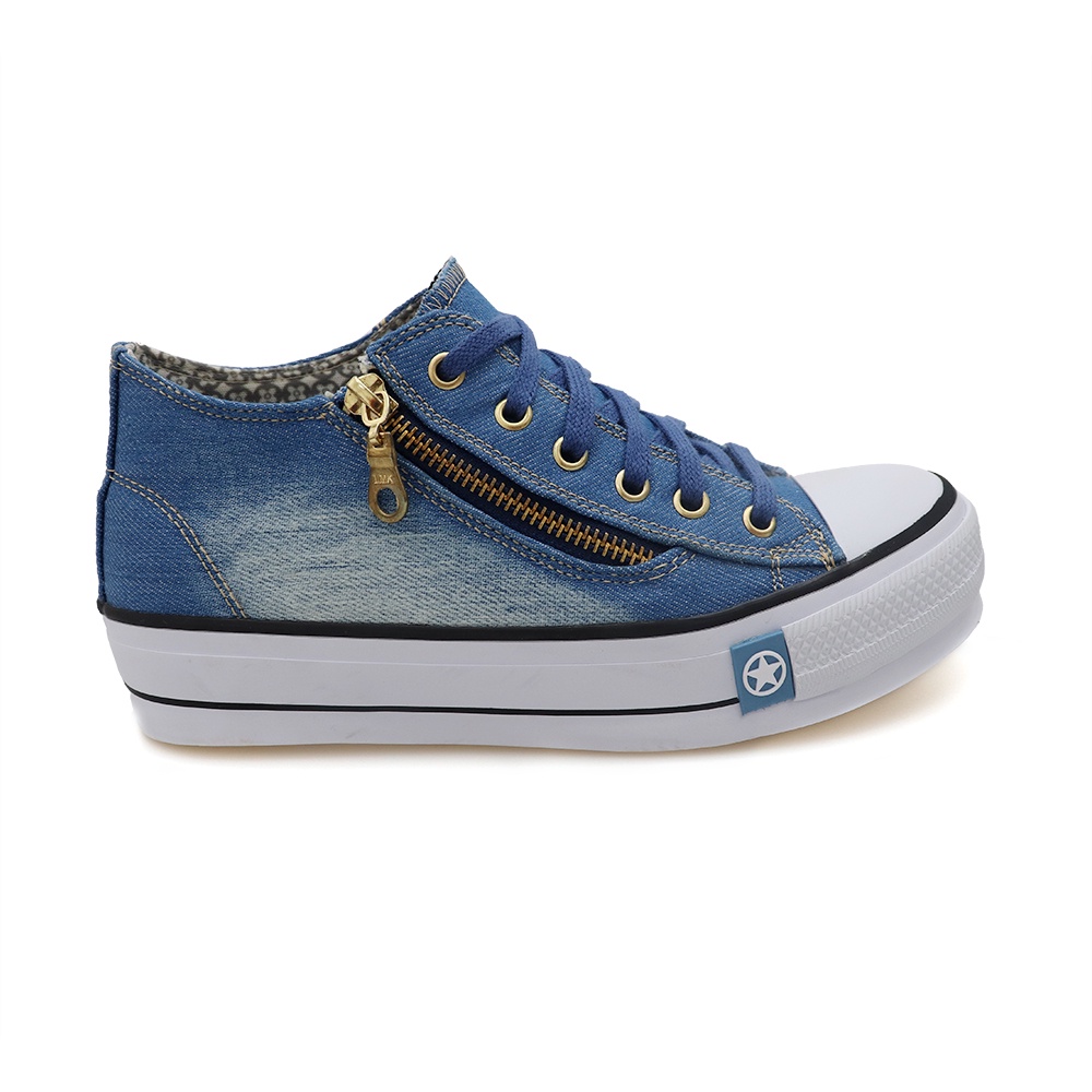 Tenis azul royal fashion feminino