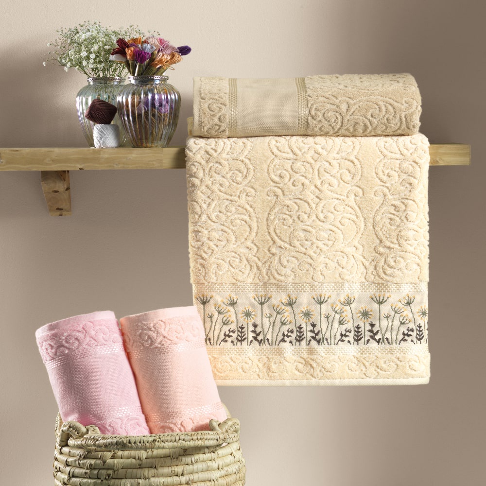 TOALHA LAVABO/VISITA PARA BORDAR KARSTEN MELINA 33X50CM