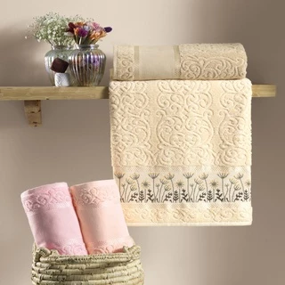 TOALHA LAVABO/VISITA PARA BORDAR KARSTEN MELINA 33X50CM