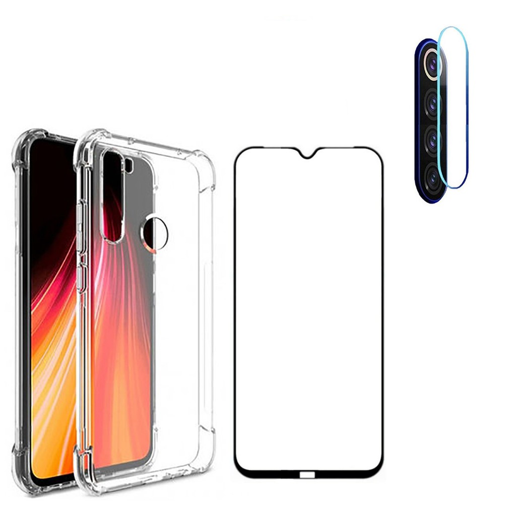 Kit Celular Redmi Note 8 Blindado Capa Anti Impacto Xiaomi Película