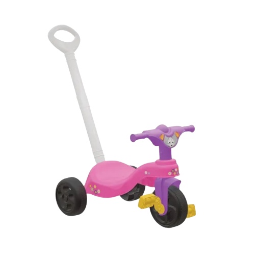 Velotrol triciclo andador com pedal mini moto de brinquedo com tres rodas  motoquinha infantil verde motinha de plastico motoca com empurrador