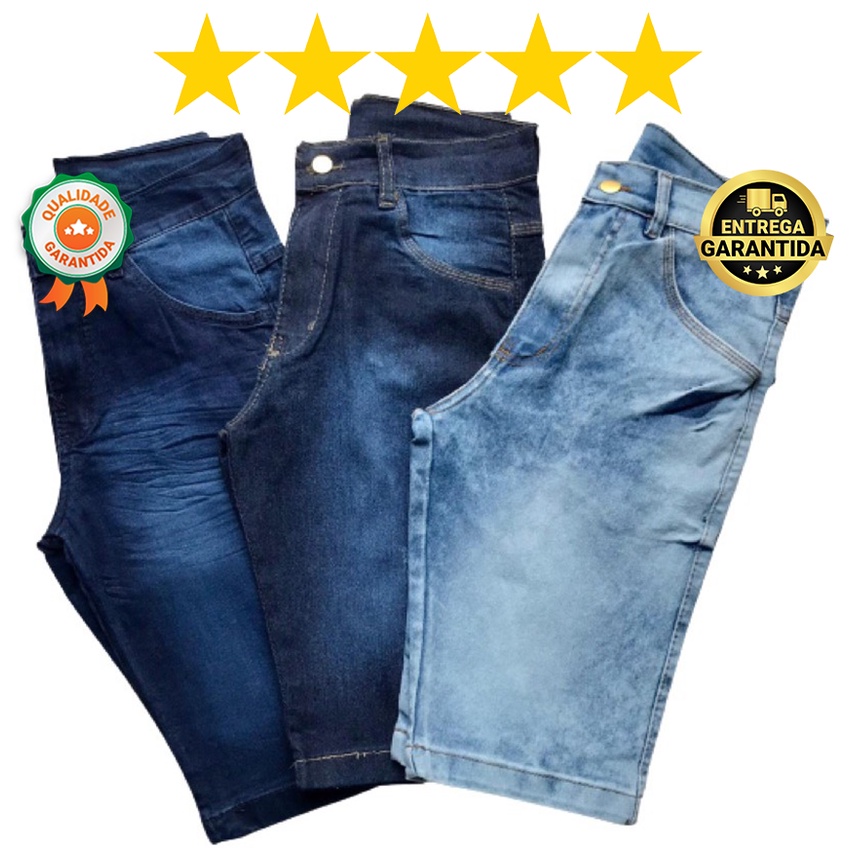 Promoção bermuda best sale jeans masculina