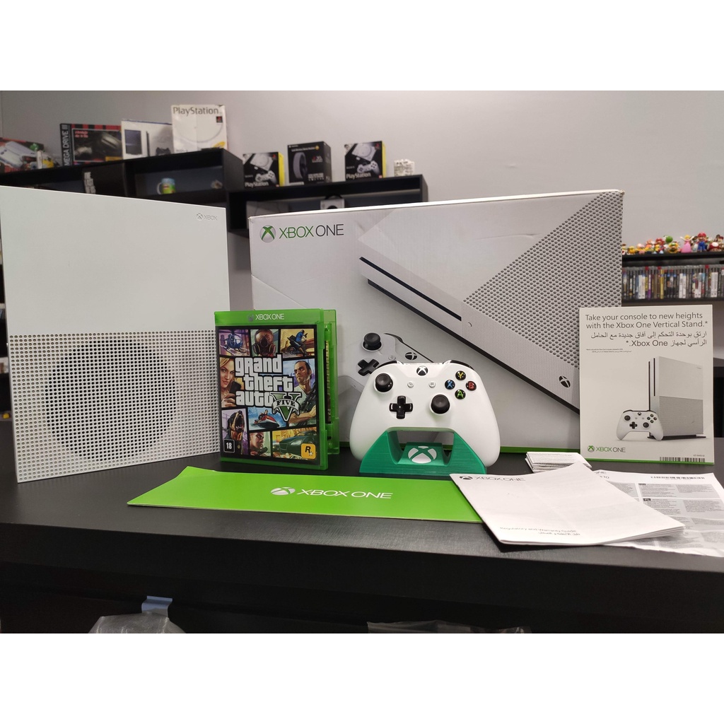 Microsoft Xbox One S 1TB Seminovo Usado Completo na Caixa + Garantia