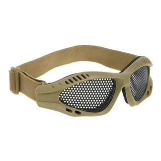 Oculos Telado Tatico Bege, Airsoft Tiro Soldado Guerra