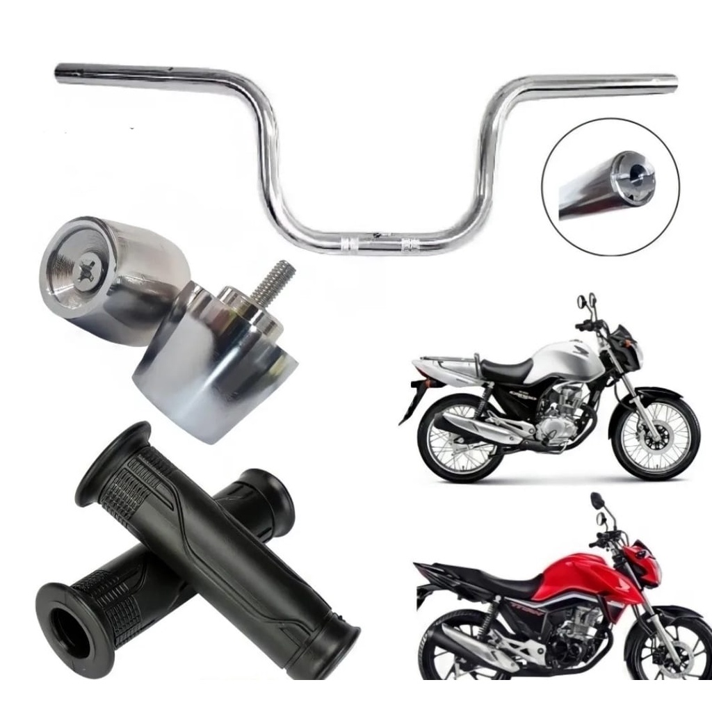Kit Guidão+manopla Cargo+peso Pcx/cg/fan/titan 125/150/160 Shopee Brasil
