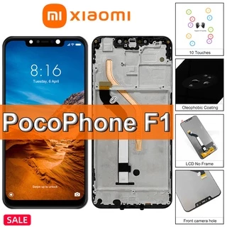 Tela Frontal Display Xiaomi Poco F1 LCD digitalizador de tela LCD Pocophone F1 Display Toch Screen
