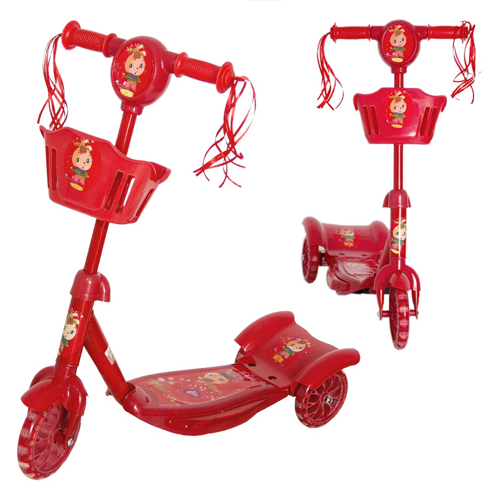 Patinete Infantil 3 Anos Radical com Led Rodas com Cesta | Shopee Brasil