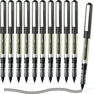 3/6pcs Caneta de Gel Líquida Reta Preta 0,5mm Carbono Secagem Rápida Grande Escrita