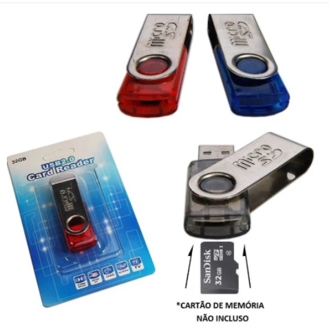 Leitor de cartão de memoria USB 2.0 Card Reader - Computadores e acessórios  - Vila Parque Jabaquara, São Paulo 1252625788