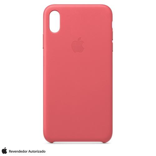 Capa Protetora para iPhone XS Max em Couro Rosa-Pedônia – Apple – MTEX2ZM