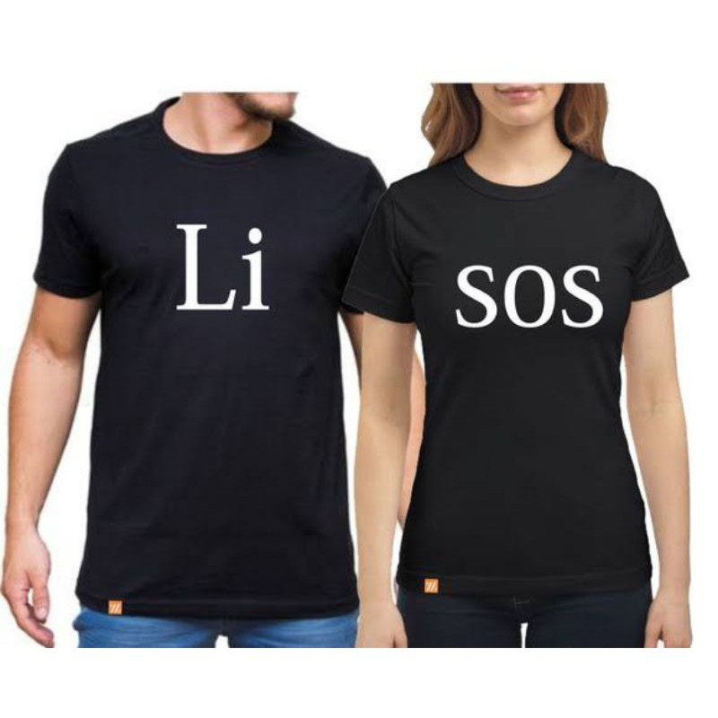 kit Casal Lisos Camiseta e Baby Look Algodão
