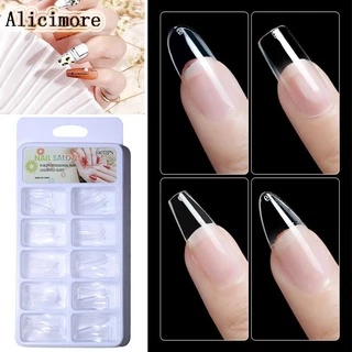 100 Peças Caixa De Unhas Postiças Francesinhas Francesas Para Decoração