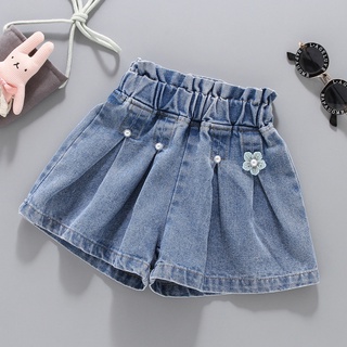 SHEIN Marinha Rasgado Simples ocasional Short Jeans