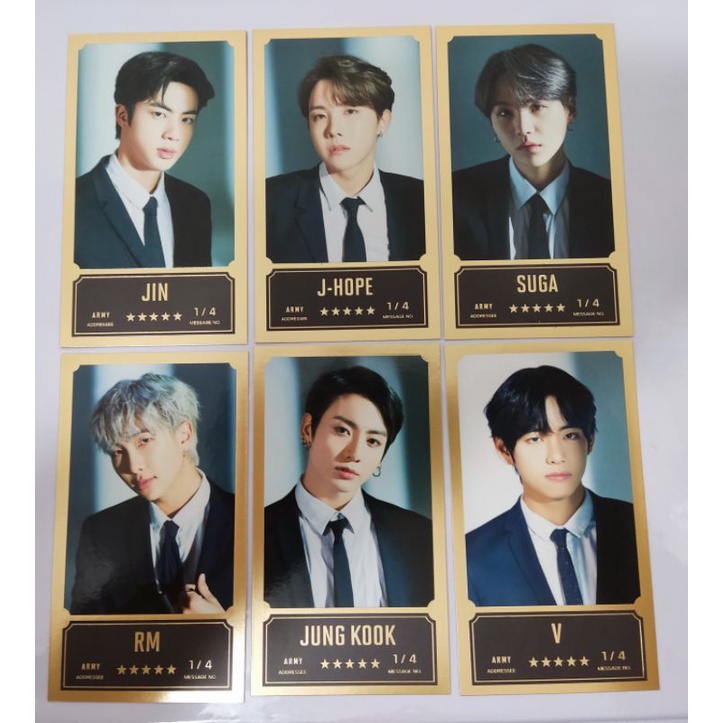 Message card Gold - BTS oficial bangbangcon | Shopee Brasil