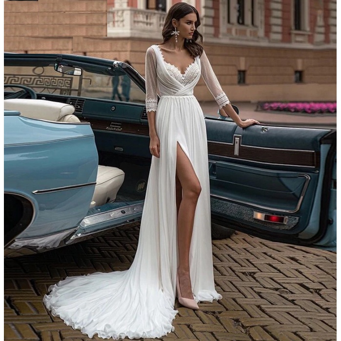 Casamento praia vestido store noiva