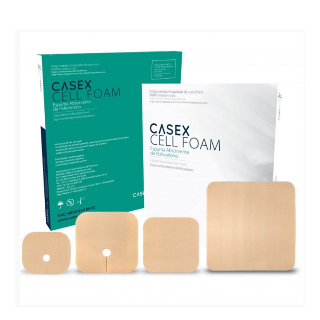 Espuma Absorvente para Traqueostomia Cellfoam Adulto 10cmx10cm (Unidade ...