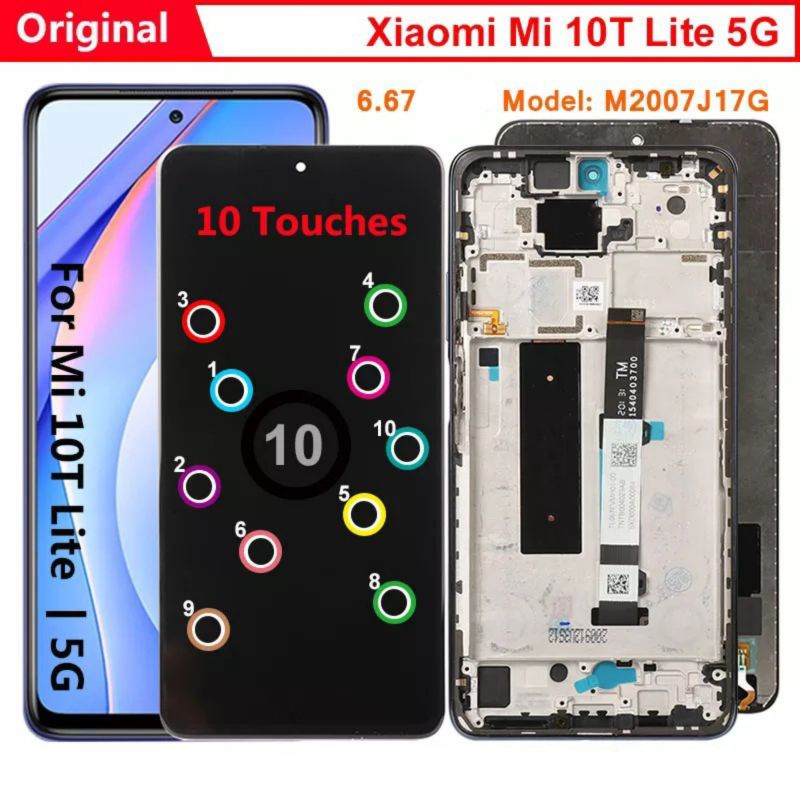 HaptiCase Cover per Xiaomi Mi 10 Lite 5G Magnetica Adsorbimento Tech Custodia Anteriore e Posteriore Trasparente Vetro Temperato Case Metallo Alluminio 360 Gradi Full Body Protezione Case - Silber