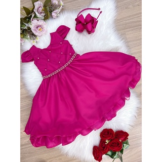 Vestido Barbie Filme xadrez branco e rosa com laço festa infantil  aniversário temático