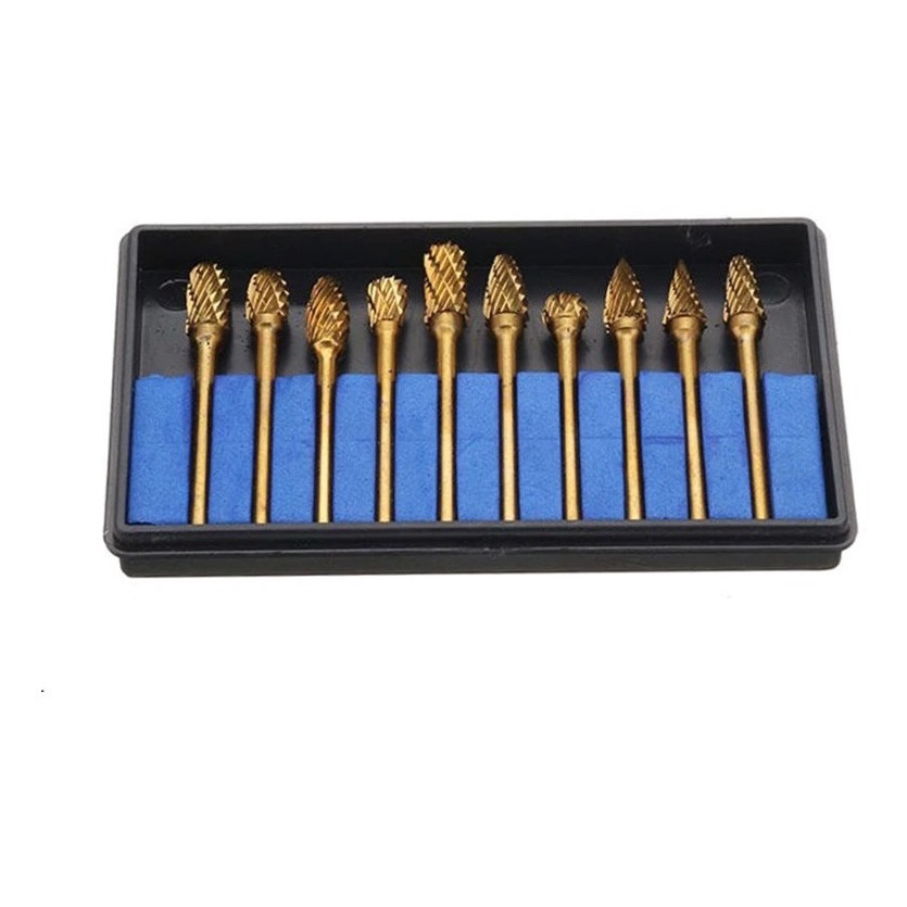 10 Lima Rotativa Haste 3mm Micro Retifica Metal Inox | Shopee Brasil