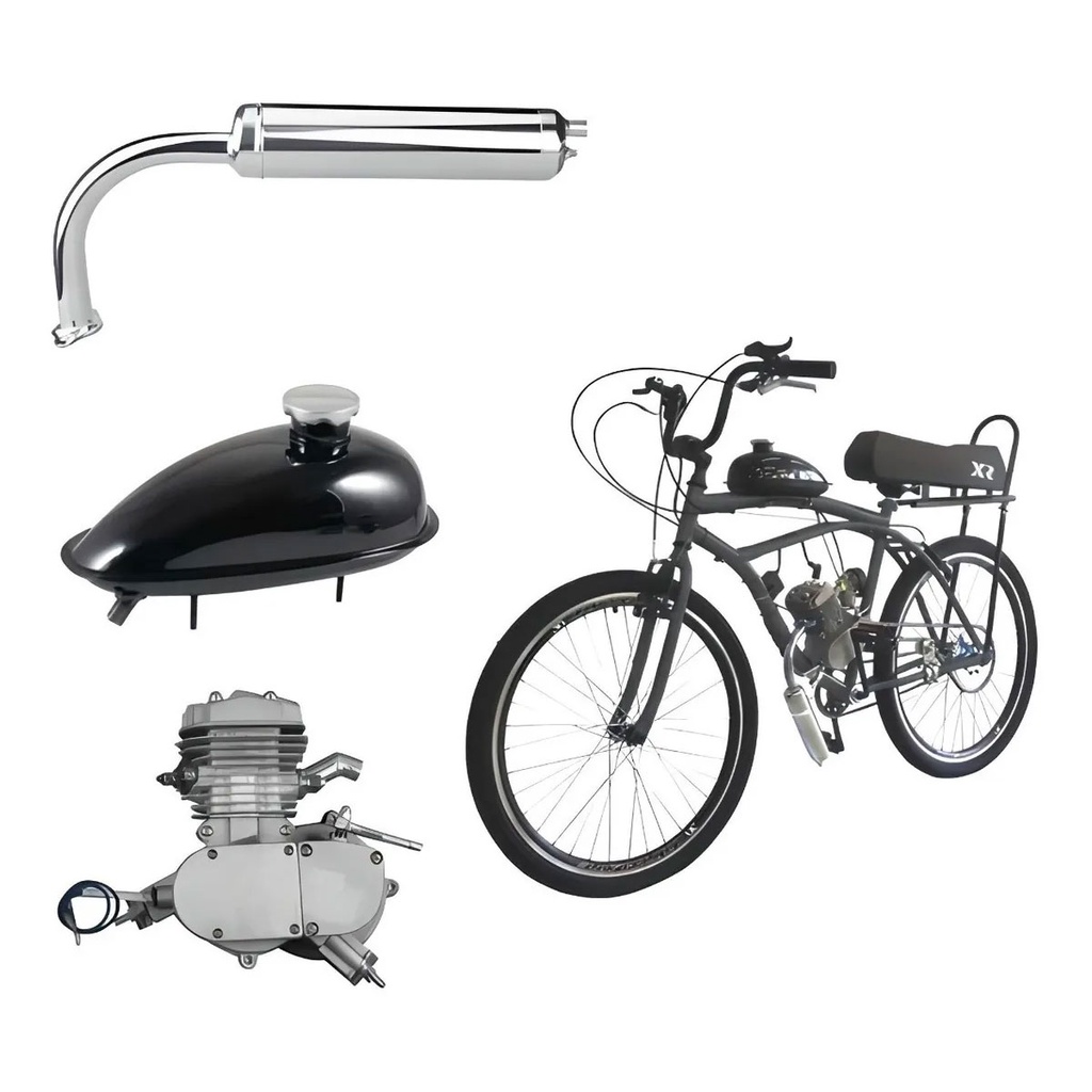 Kit Completo Motor Bike 80CC Para Bicicleta Motorizada 2 Tempos 60km h ENVIO IMEDIATO