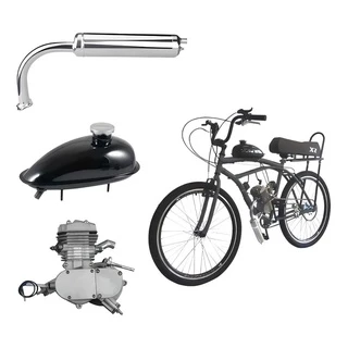 Kit Completo Motor Bike 80CC Para Bicicleta Motorizada 2 Tempos 60km/h ENVIO IMEDIATO