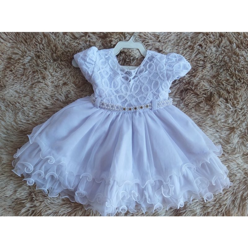 Vestido de batizado hot sale para 1 ano