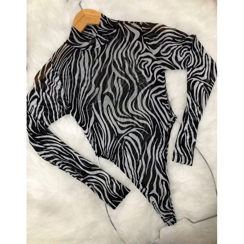 Body Tule Zebra