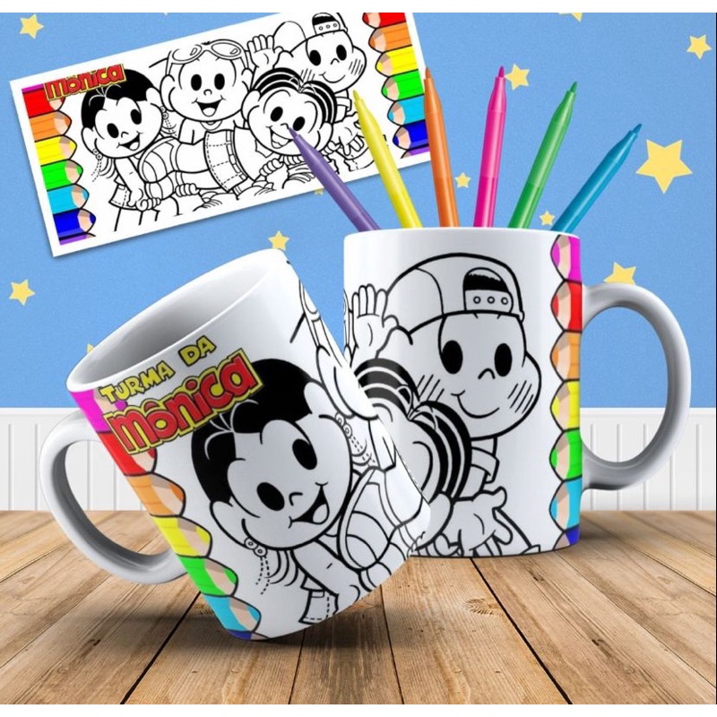 Caneca Roblox Dia Das Crianças Para Colorir - Polímero