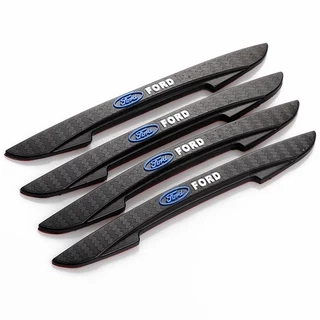 4 Pçs / Set Ford Emblema Protetor Da Porta Do Carro Auto Flexível Porta Guarda Borda Guardas De Canto Tira