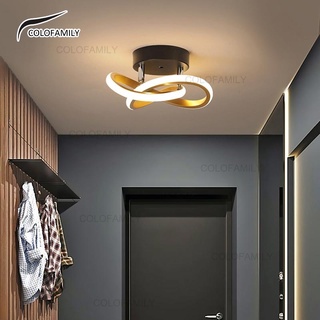 (3 cores em 1 luz) Luminária De Teto Led Decoracao Minimalista Moderna Pendente Lustre Plafon Dourado para Sala Quarto Cozinha Ceiling Light AB84
