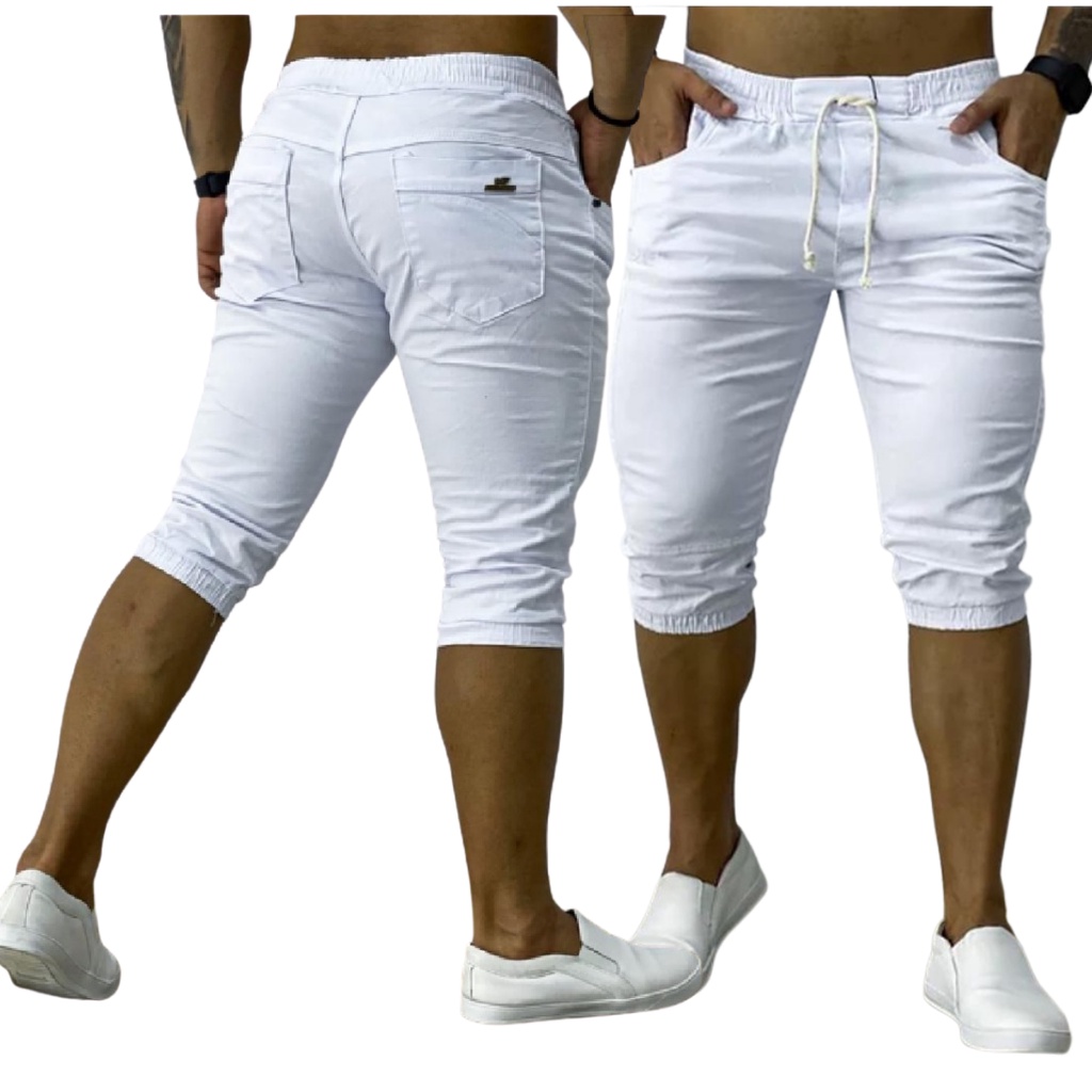 Bermuda Capri Masculina Jeans Short Saruel Jogger Lançamento