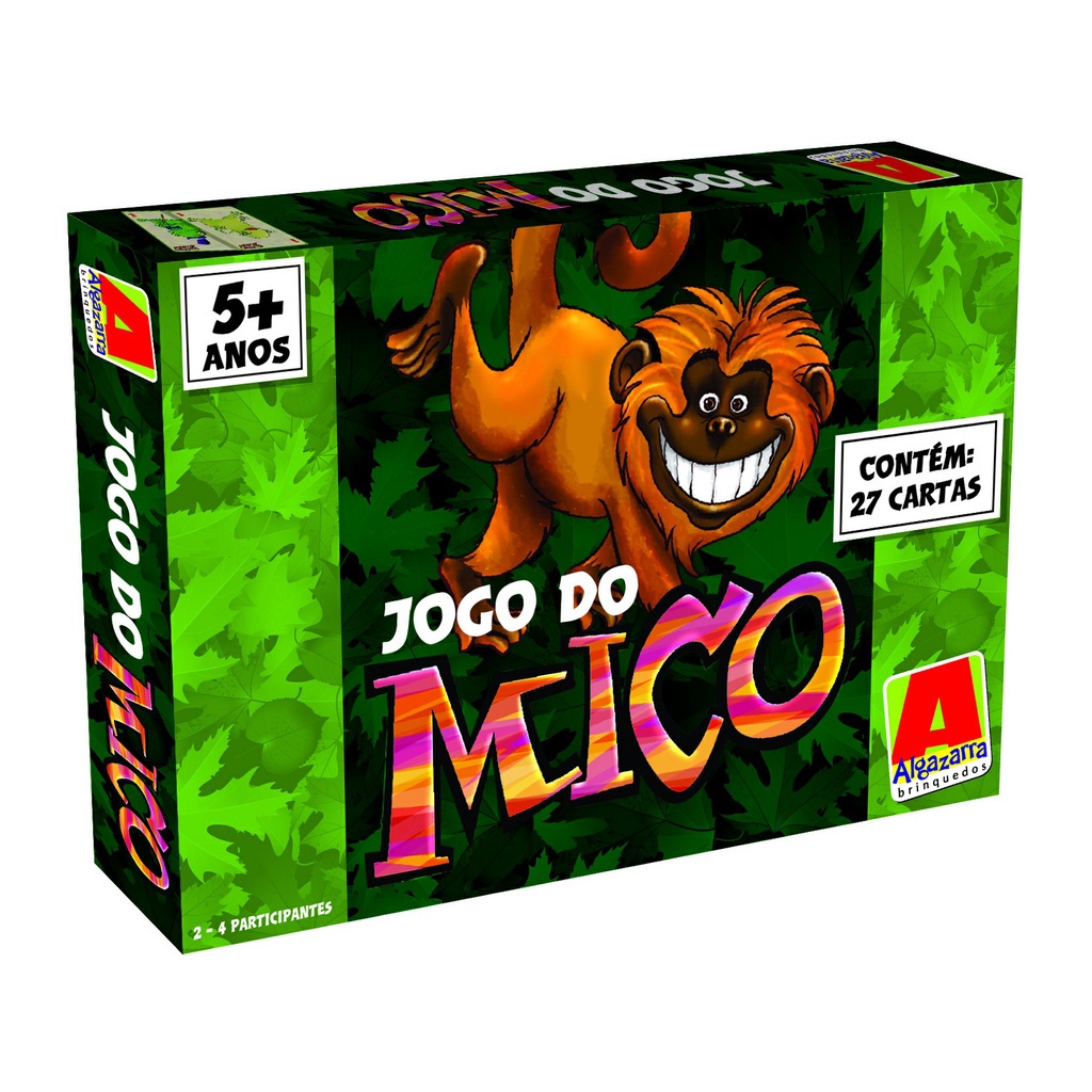 Jogo Do Mico Carta Educativo Infantil Menino Menina 4 Anos Copag Original  Divertido com 55 Cartas