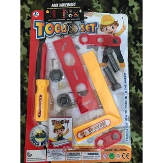 Kit De Ferramentas Infantil brinquedo faz de conta Martelo Trena Chave Fenda e varios outros itens Brinquedo Ferramentas Infantil