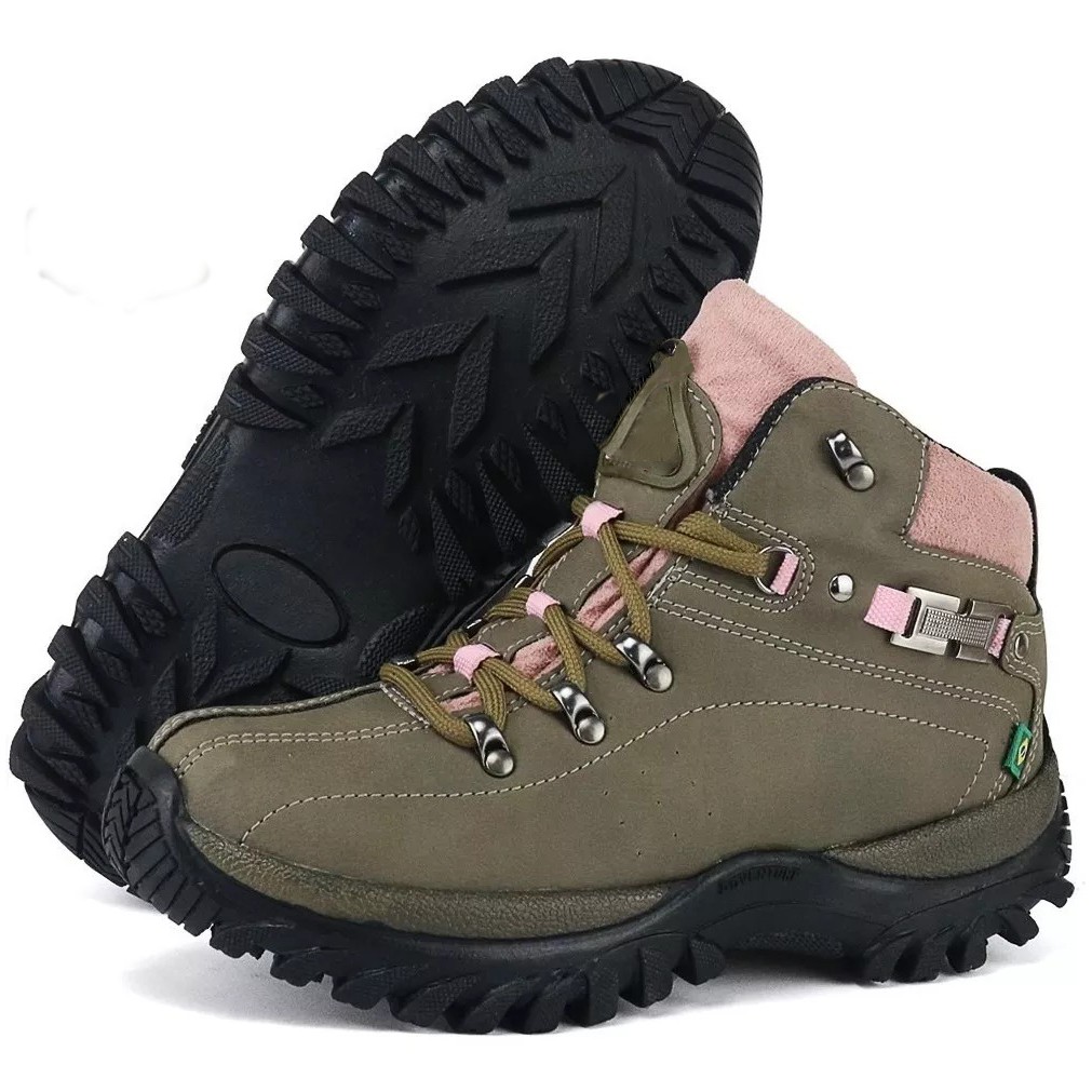 Coturno Bota Bootsland Adventure Feminino Em Couro Top!