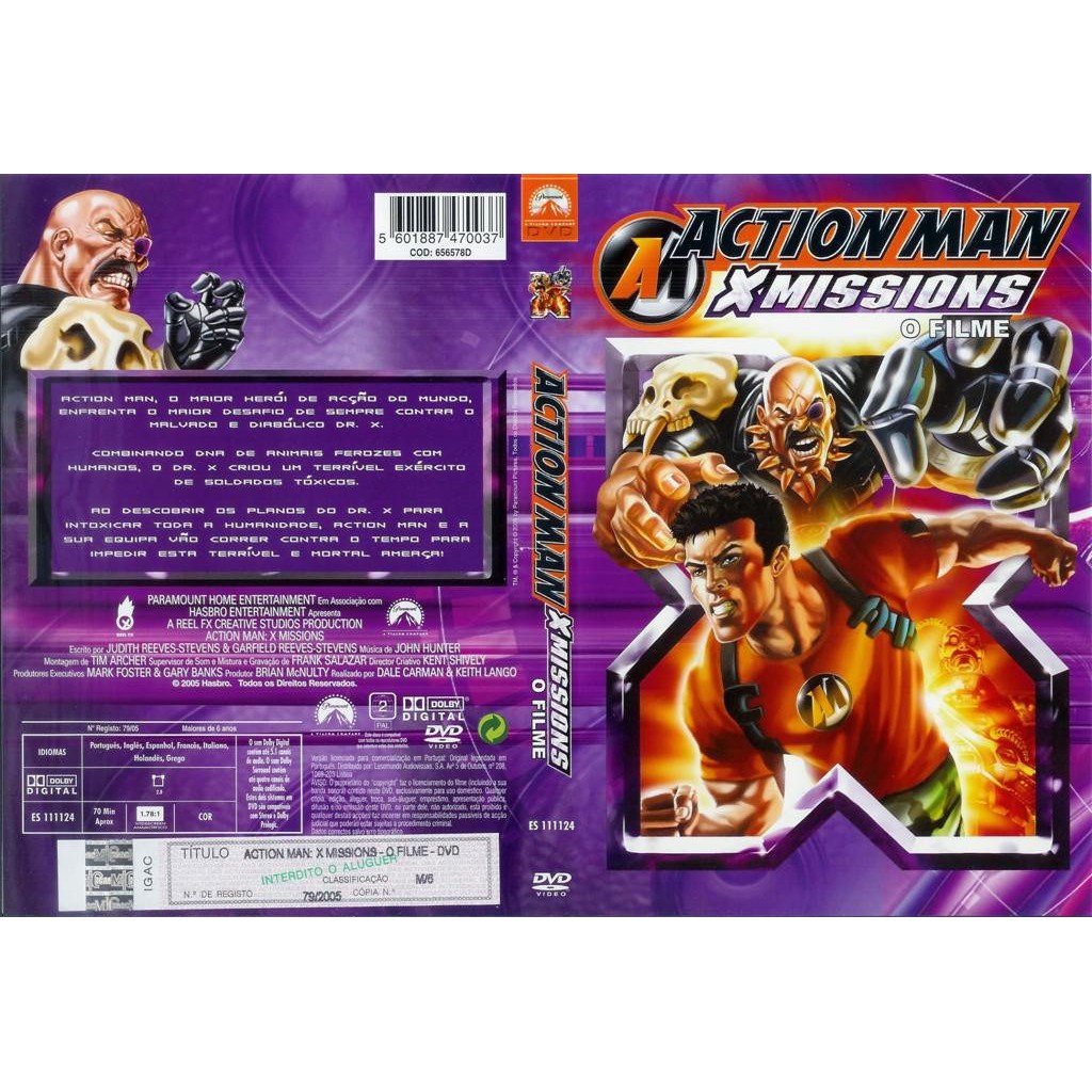 Dvd Action Man X Missions O Filme Anima o Original