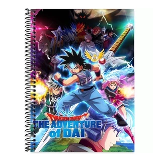Caderno Escolar Universitário 20 Mat 320Fls Dragon Quest