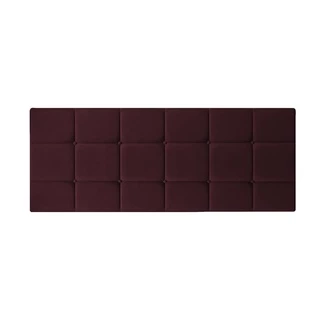 Cabeceira Painel Estofada Casal 140 cm Dobrável Cama box Padrão Calipha Vinho Suede