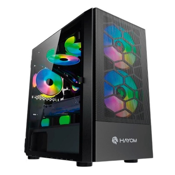 Gabinete Gamemax Ninja Coc Rgb Vidro Temperado 1 Fan Argb