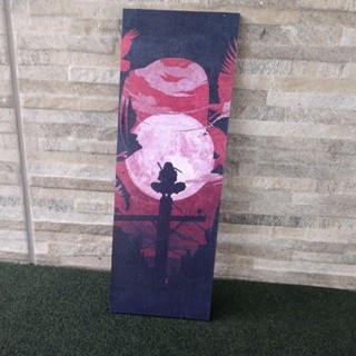 Placa decorativa Itachi Uchiha com a lua ANBU - Akatsuki Konoha Quadro ...