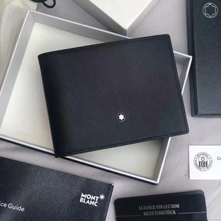 2022 Novo Estilo Bolsa De Moedas Porta-Cartões Homens Carteira Leve E Genuíno De Couro Montblanc À Prova D'água