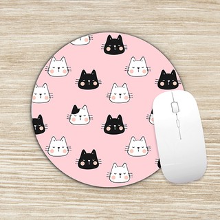 Mouse pad para jogos YENDOSTEEN, gatinho gato animal de estimação felino  gata animais gato rosto fofo mouse pad com bordas costuradas