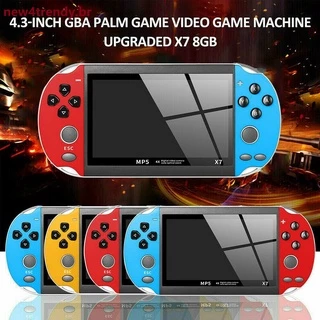 Novo X7 10000 Jogos Console De Jogo Portátil 4.3 Polegadas Tela Mp4 Player 8GB Vídeo Game