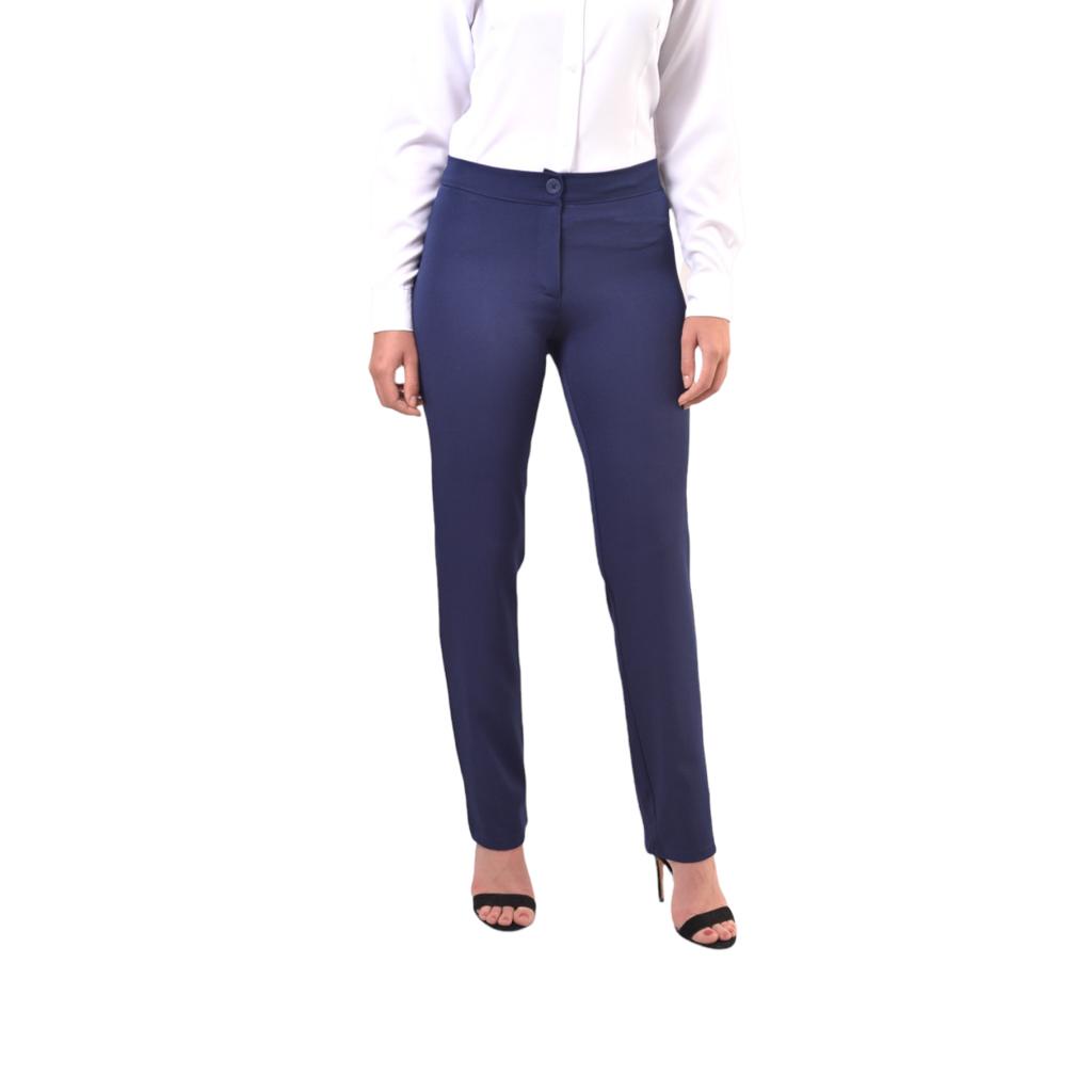 Calça feminina social casual com bolso uniforme escritório