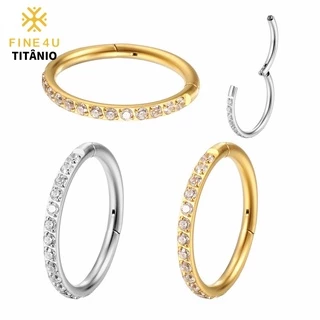 [Escolha De Valor] Piercing Ear Nose Titanium 6-12mm A Anel | Tragus , Cartilagem , Helix , Rook , Conch , Implante Grau Titânio
