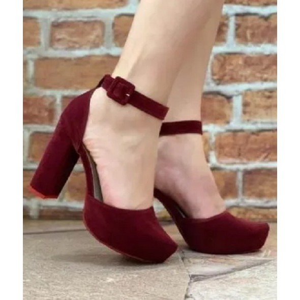 Sapato 2024 scarpin marsala