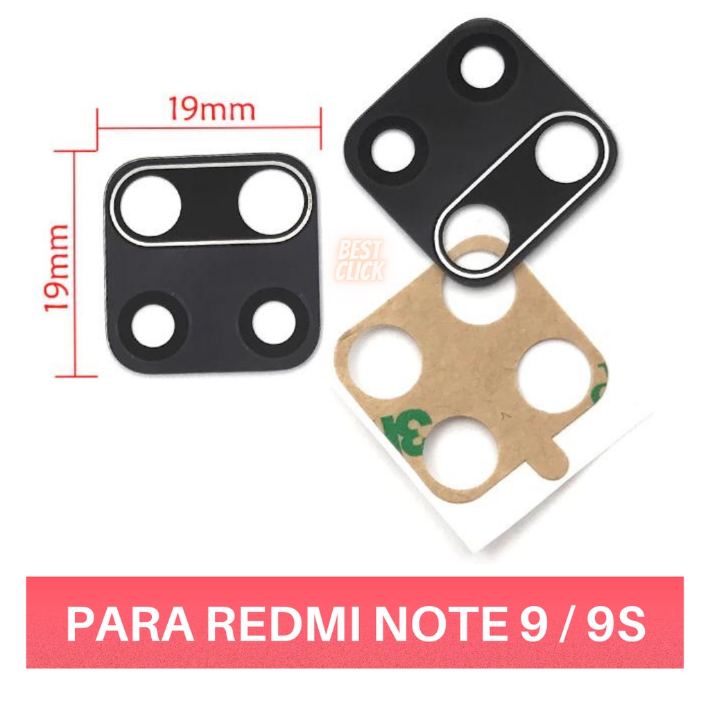 Lente De Vidro Para Câmera Traseira Redmi Note 9 9s 9 Pro Vidro