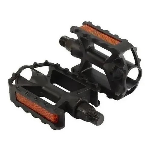 pedal rosca fina nylon c/ refletor bicicleta bike aro 20 24 26 mtb ...