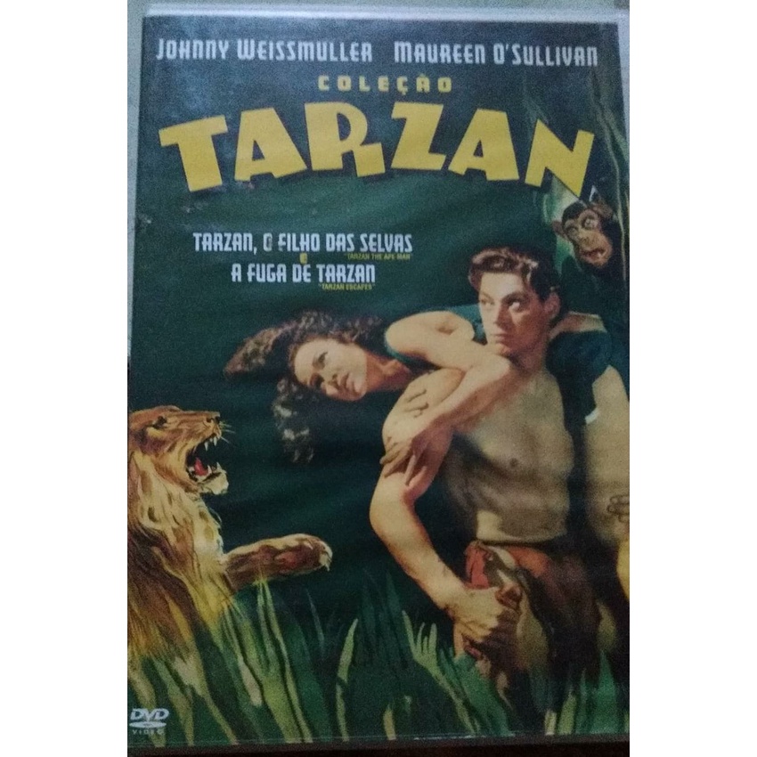 Tarzan O Filho Das Selvas / A Fuga De Tarzan Dvd Original Shopee Brasil