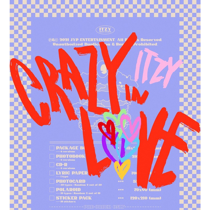ITZY - The 1st Album [ CRAZY IN LOVE ] | Shopee Brasil