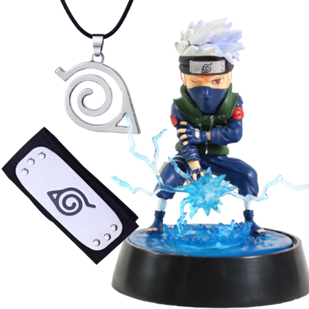 Kit Naruto - Boneco Naruto + Bandana Aldeia da Folha + Colar Akatsuki -  Outros Livros - Magazine Luiza